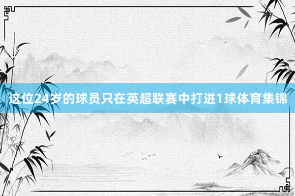 这位24岁的球员只在英超联赛中打进1球体育集锦