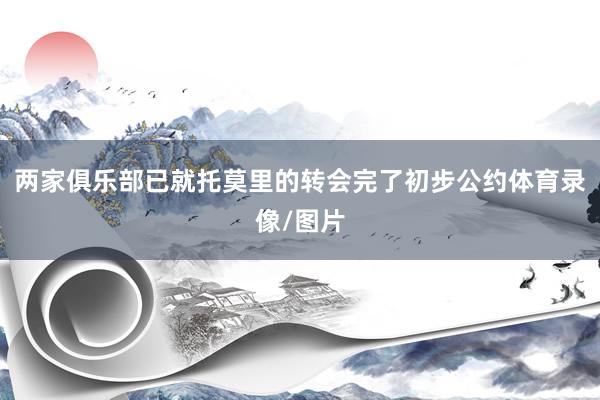 两家俱乐部已就托莫里的转会完了初步公约体育录像/图片