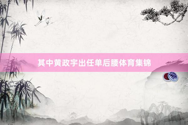 其中黄政宇出任单后腰体育集锦