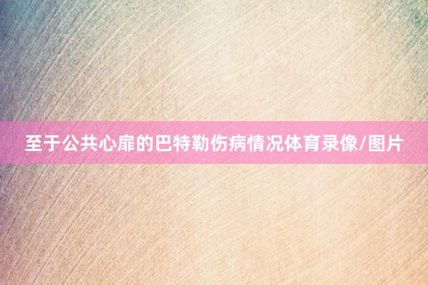 至于公共心扉的巴特勒伤病情况体育录像/图片