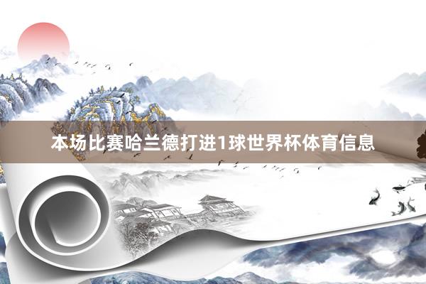 本场比赛哈兰德打进1球世界杯体育信息