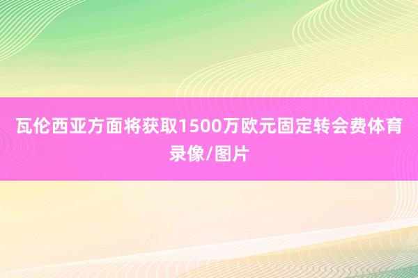 瓦伦西亚方面将获取1500万欧元固定转会费体育录像/图片