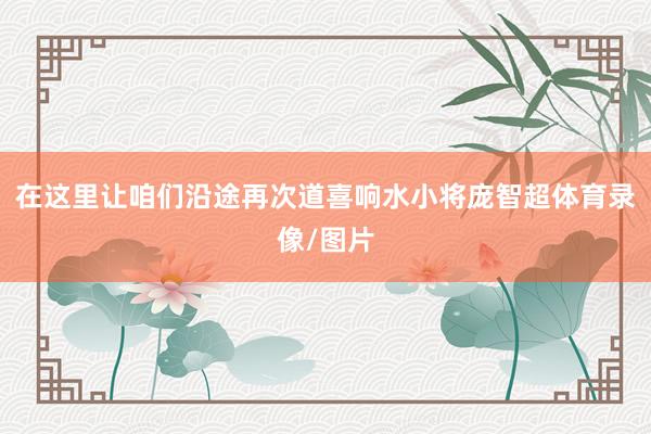在这里让咱们沿途再次道喜响水小将庞智超体育录像/图片