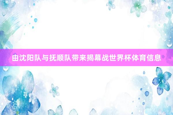 由沈阳队与抚顺队带来揭幕战世界杯体育信息
