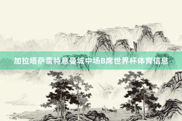 加拉塔萨雷特意曼城中场B席世界杯体育信息