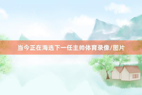 当今正在海选下一任主帅体育录像/图片