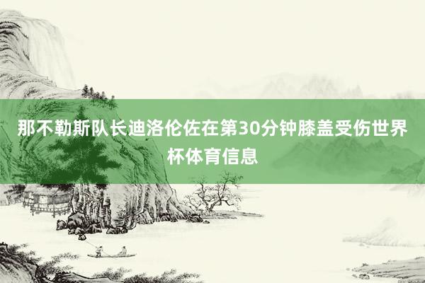 那不勒斯队长迪洛伦佐在第30分钟膝盖受伤世界杯体育信息