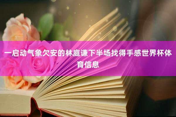 一启动气象欠安的林庭谦下半场找得手感世界杯体育信息