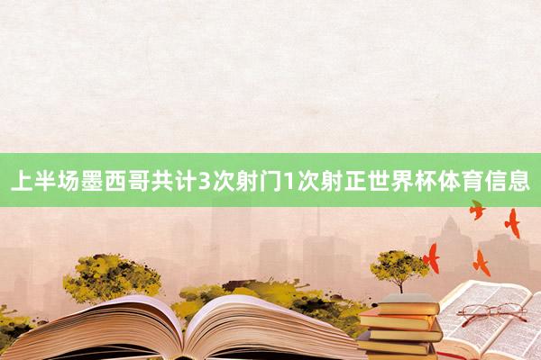 上半场墨西哥共计3次射门1次射正世界杯体育信息