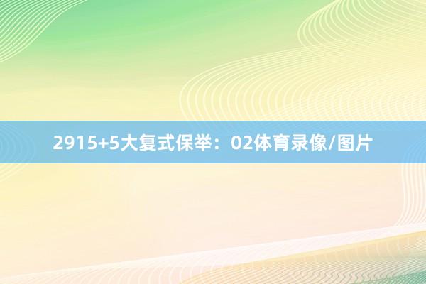 29 15+5大复式保举:02体育录像/图片